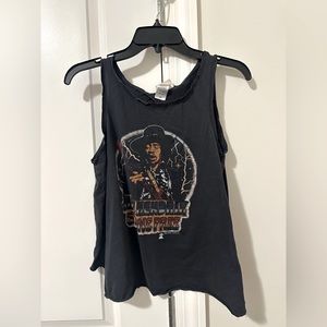 Junk food size XS Jimi Hendrix tank with cut out back detail!